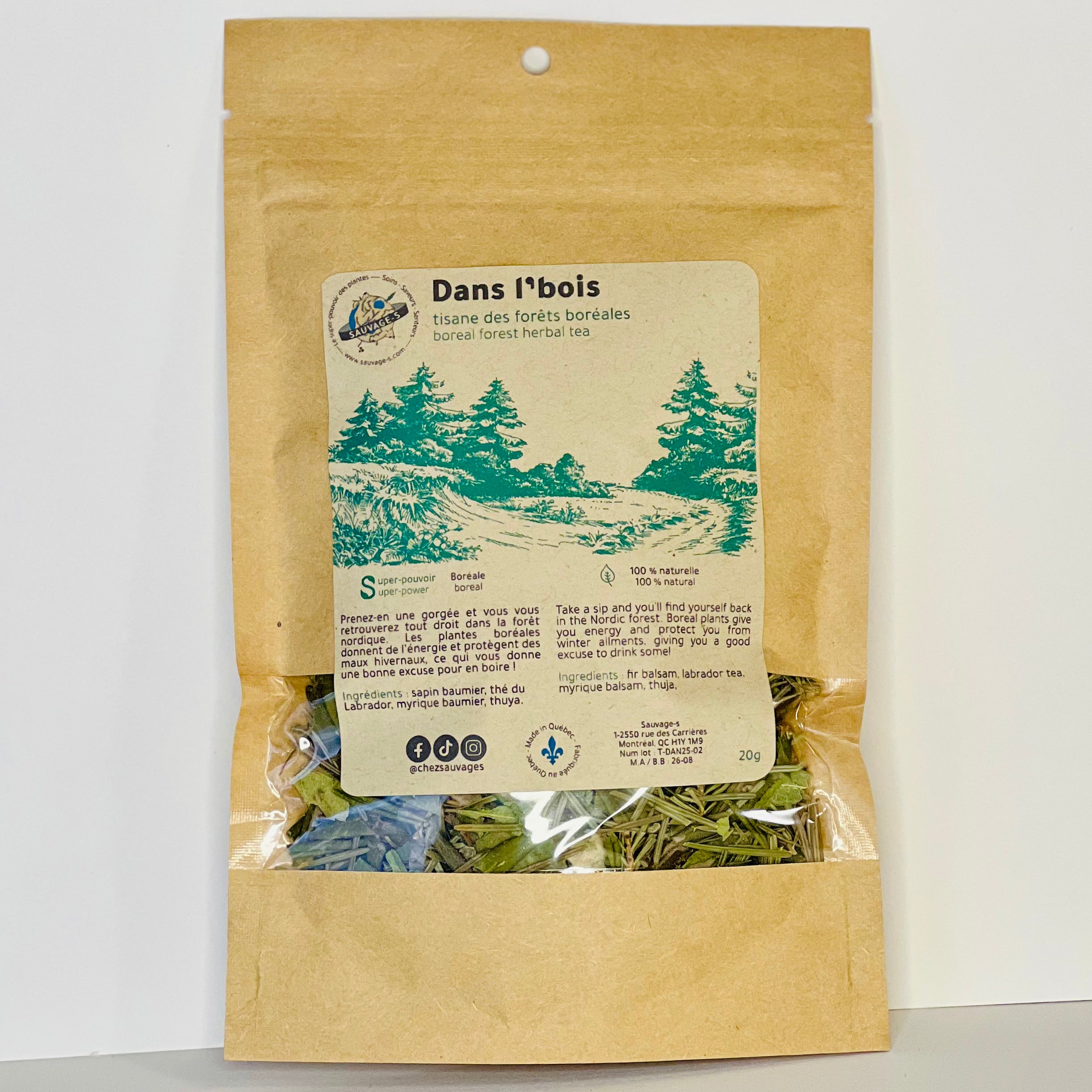 Dans l'bois - Boreal forest herbal tea