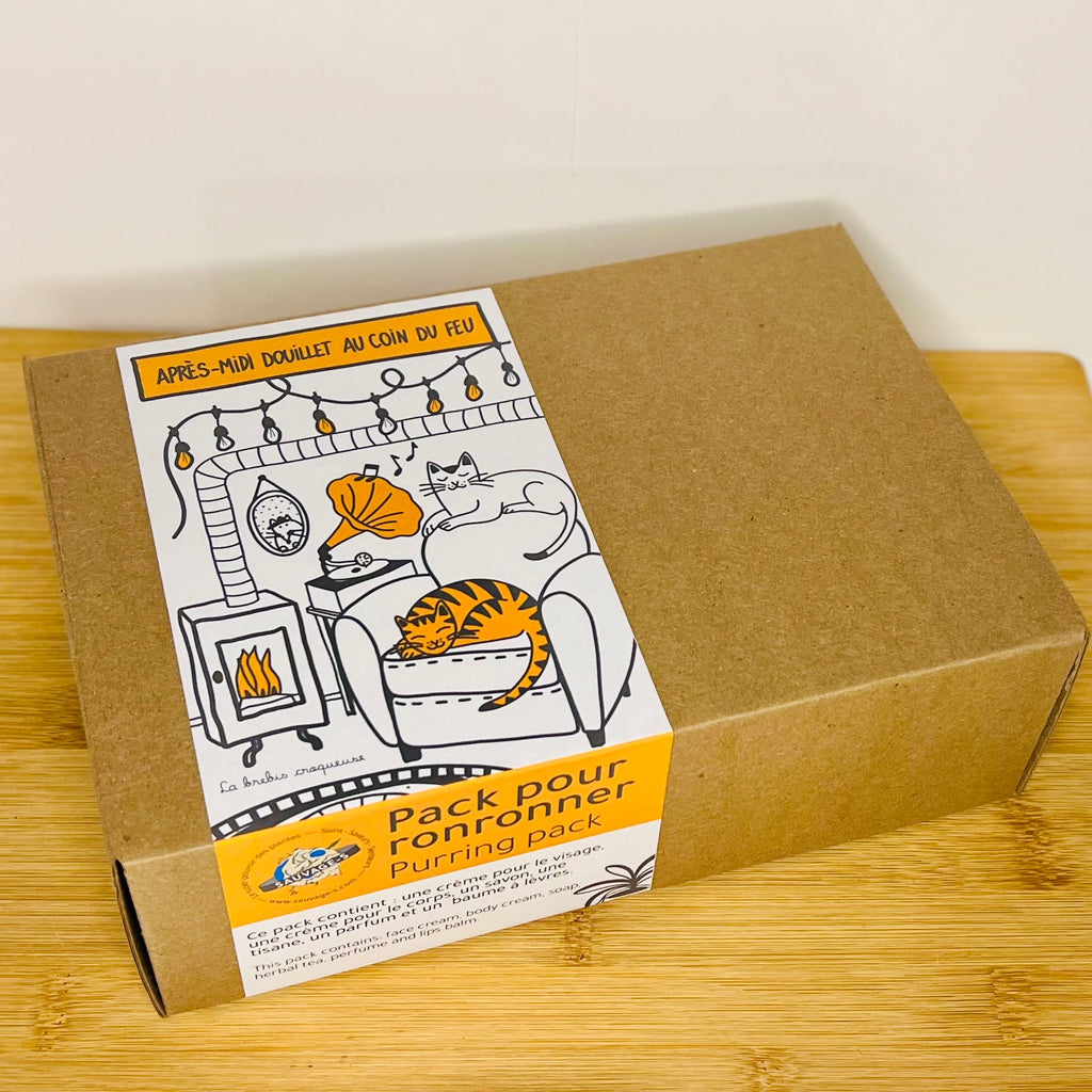 Après - midi douillet au coin du feu - Coffret pour ronronner - Sauvage - s
