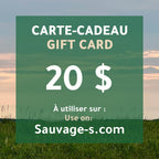 Carte - cadeau - Sauvage - s