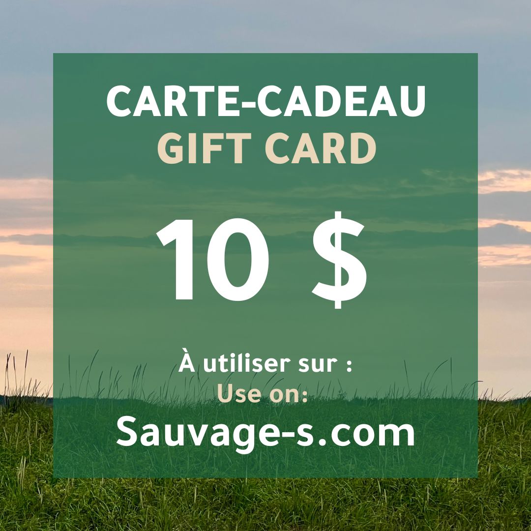 Carte - cadeau - Sauvage - s