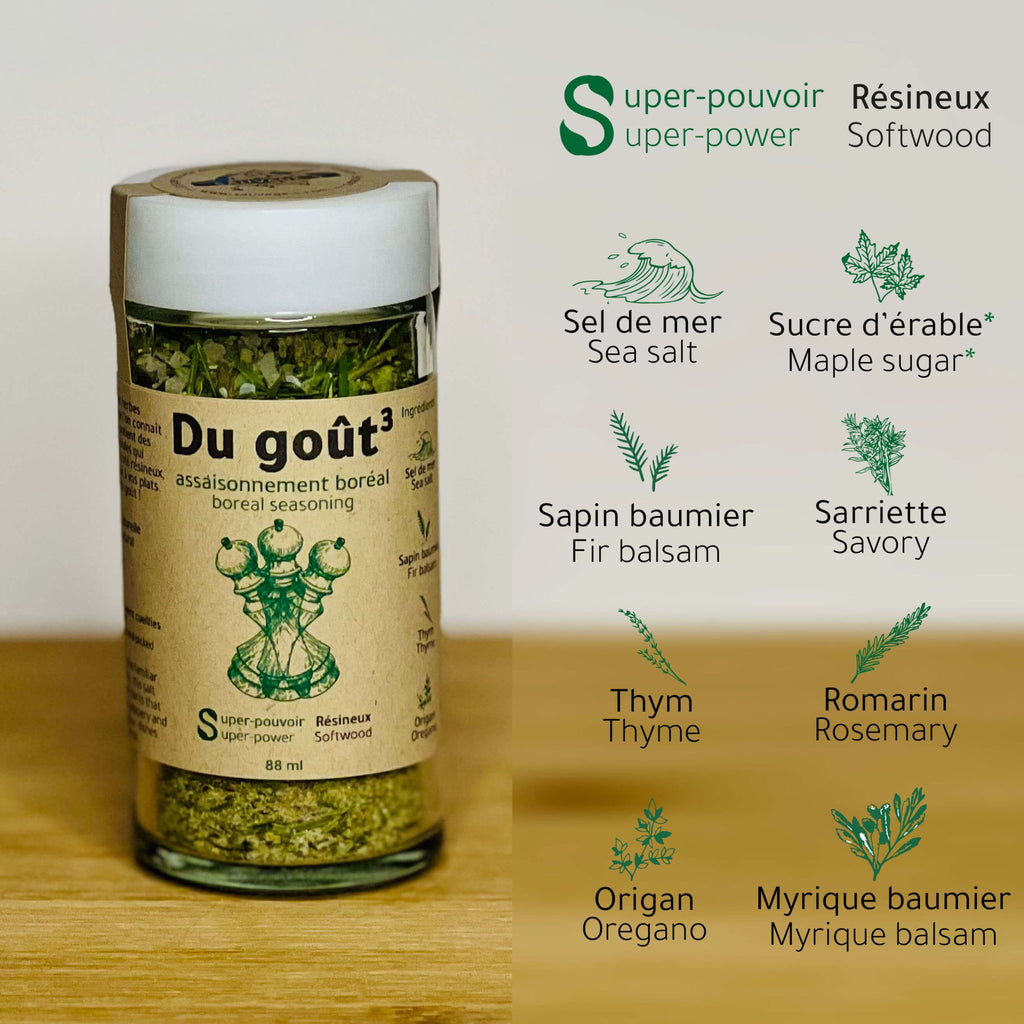 Du goût x3 - Sel boréal - Sauvage - s