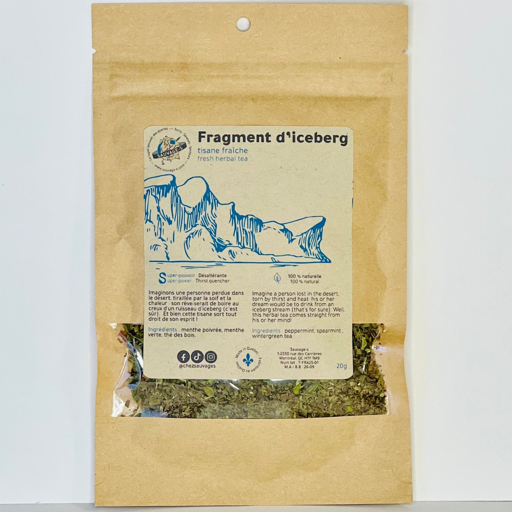 Fragment d'iceberg - Tisane fraîche - Sauvage - s