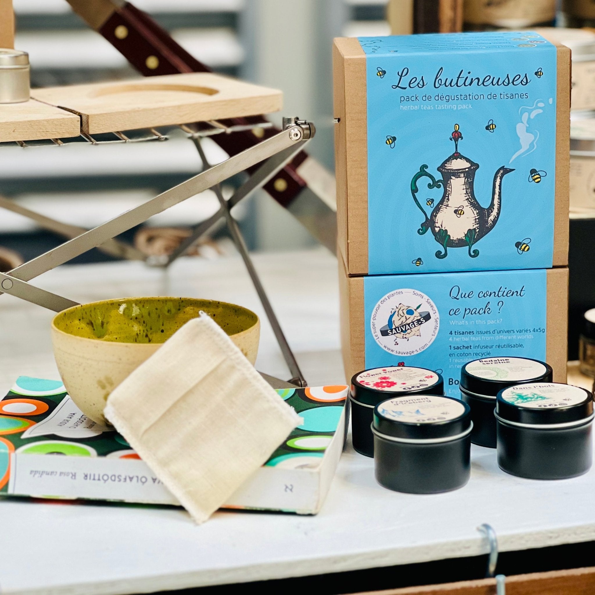 Les butineuses - Coffret de dégustation de tisanes - Sauvage - s