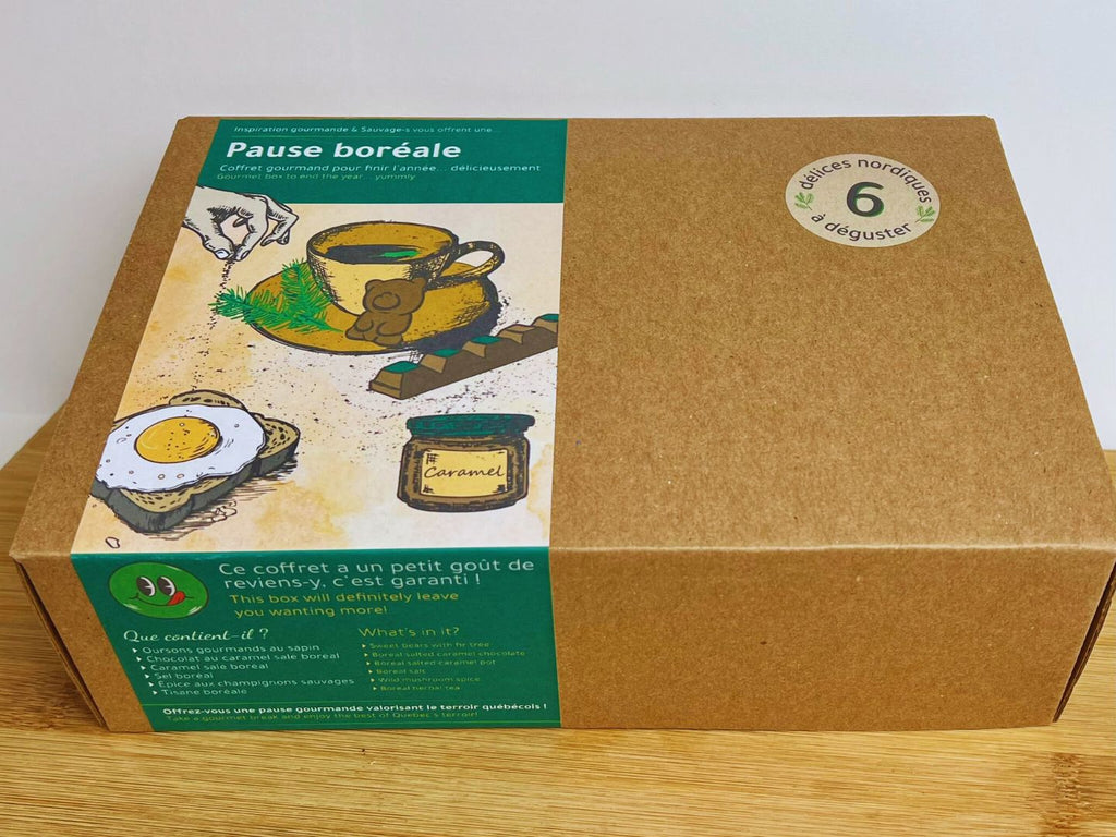Pause boréale - Coffret gourmand pour finir l'année... délicieusement - 6 délices nordiques à déguster - Sauvage - s