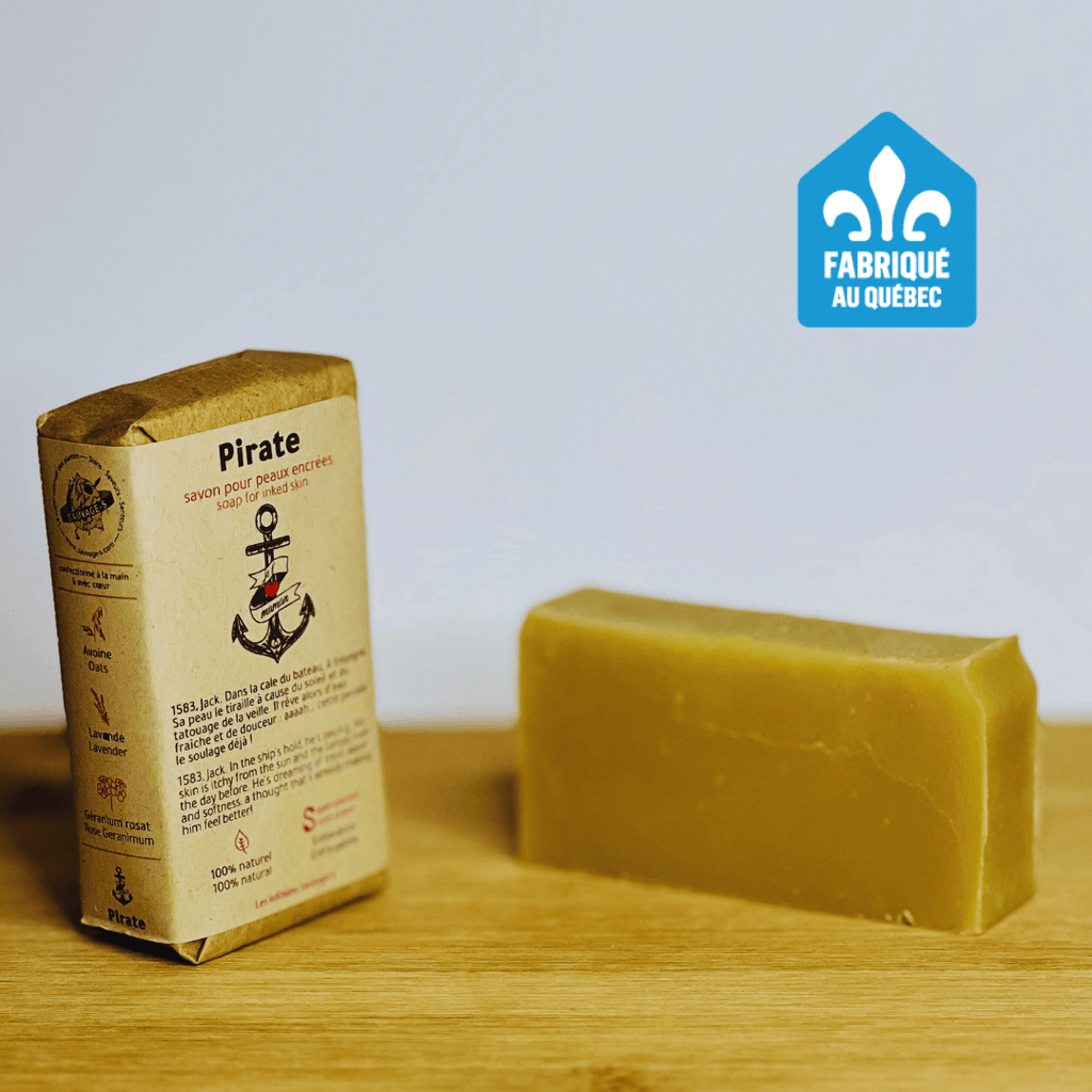 Pirate - Savon extra - doux pour peaux encrées - Sauvage - s